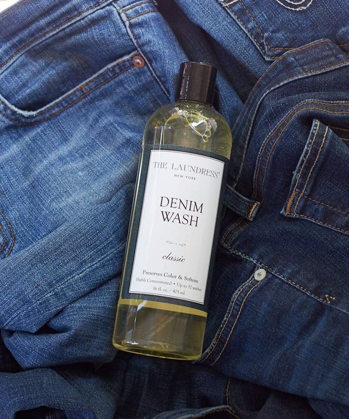 This denim wash is a blend of detergent and fabric softener, which was specially created to clean and soften jeans