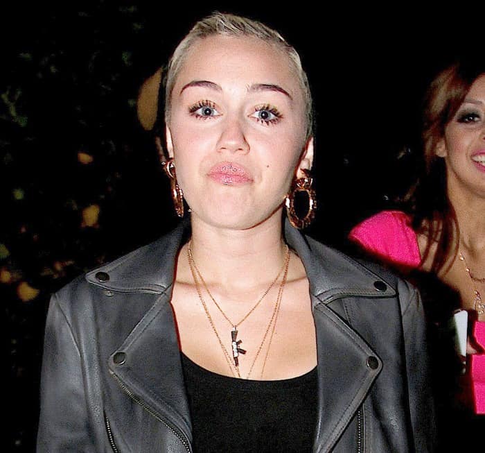 Miley Cyrus out in Hollywood Hills