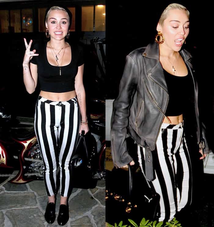 Miley Cyrus out in Hollywood Hills