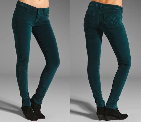 Siwy Jeans Rose Skinny in Teal Cocktail