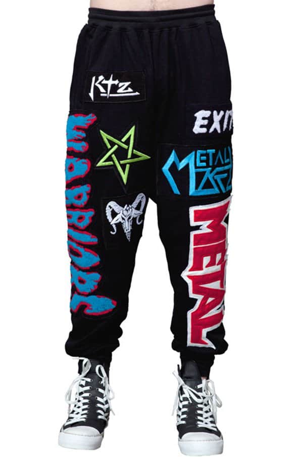Kokon to Zai Color Embroidered Patch Jogging Trousers