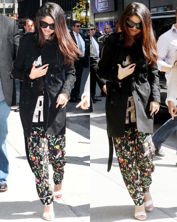 Selena Gomez at the Ed Sullivan Theatre for 'The Late Show With David Letterman' on April 24, 2013