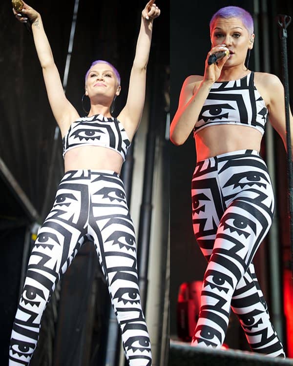 Jessie J performing and rocking the Edinburgh Castle in Scotland on July 17, 2013