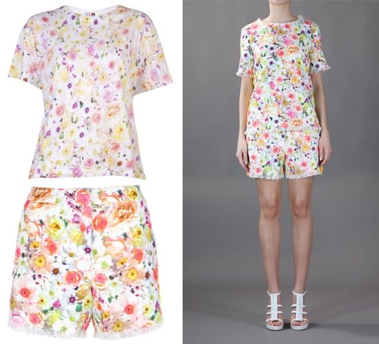 MSGM Floral Print Outfit