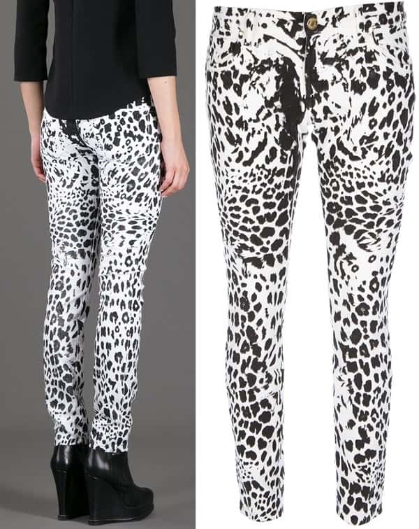 Pierre Balmain Leopard-Print Skinny Jeans