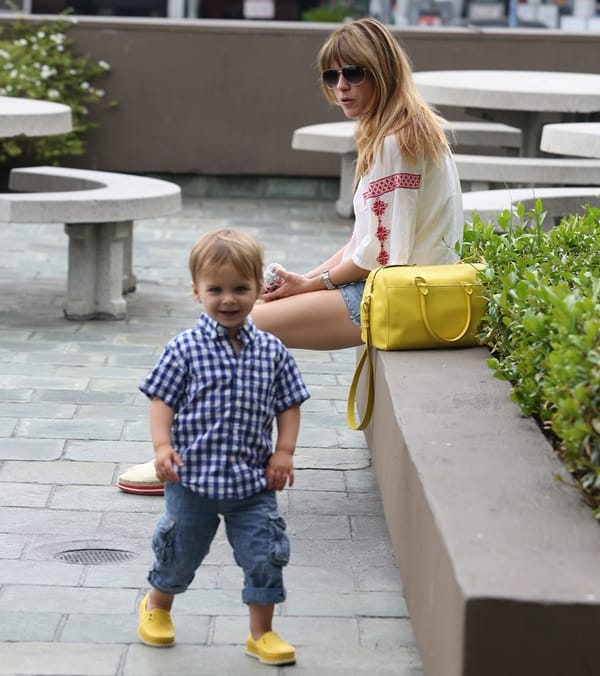 Selma Blair spotted with her son in Los Angeles on July 11, 2013