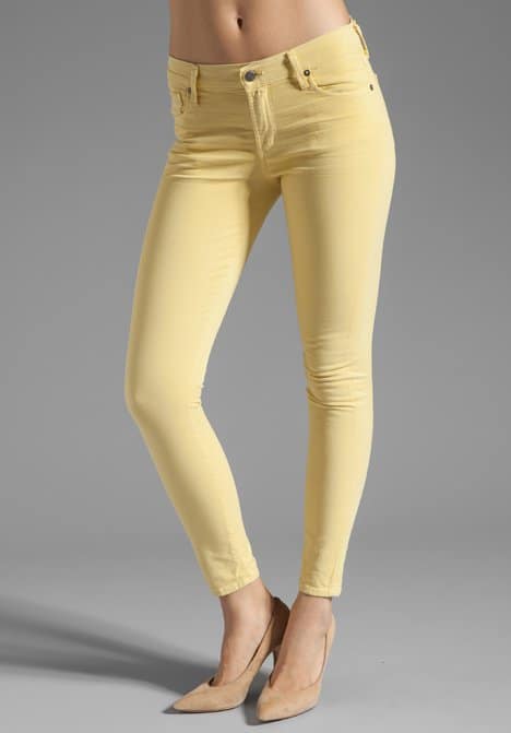 Citizens of Humanity "Thompson" Twill Ankle Skinny Jeans in Chick