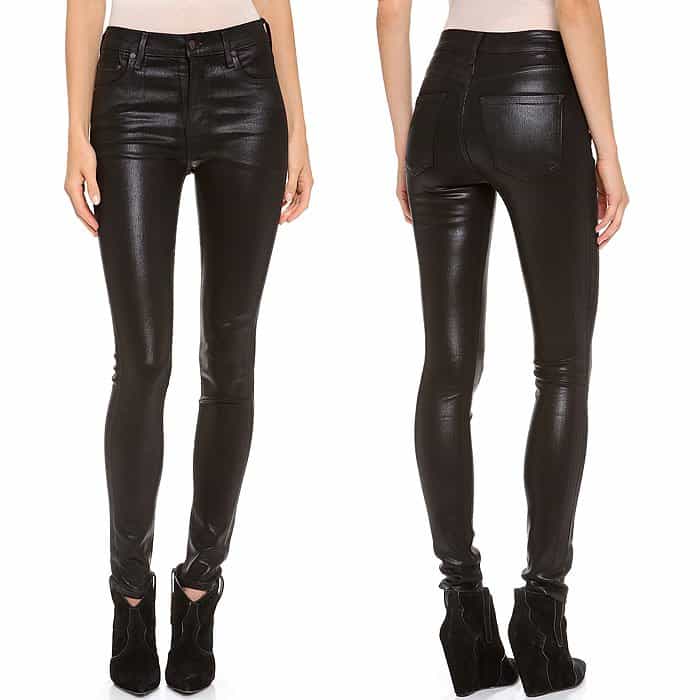Citizens of Humanity "Rocket" Leatherette Jeans
