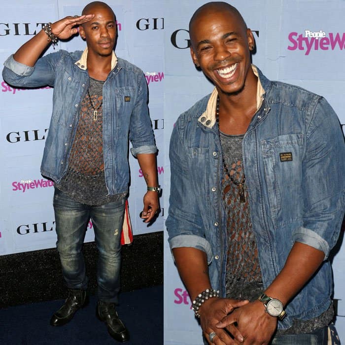 Mehcad Brooks arrives at the People StyleWatch Denim Party