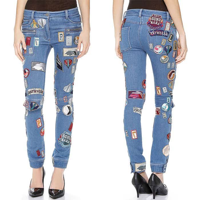 3 1 Phillip Lim Patch Covered Jeans