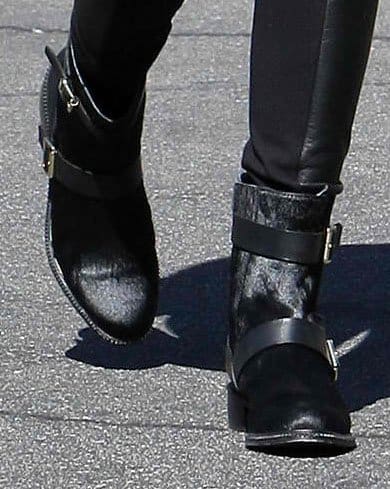 Emmy Rossum wears Rachel Zoe Terri booties