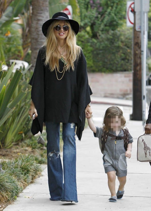 Rachel Zoe out and about with her son, Skyler, in West Hollywood, Los Angeles, on September 25, 2013