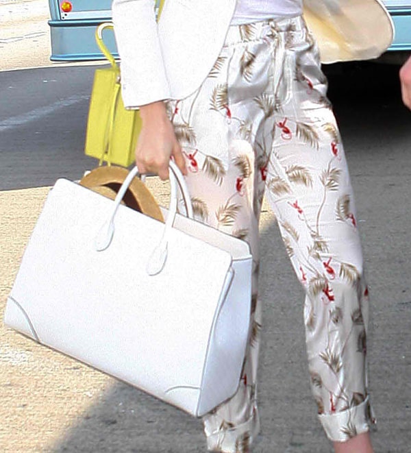 Gorgeous silken trousers for serious travel style