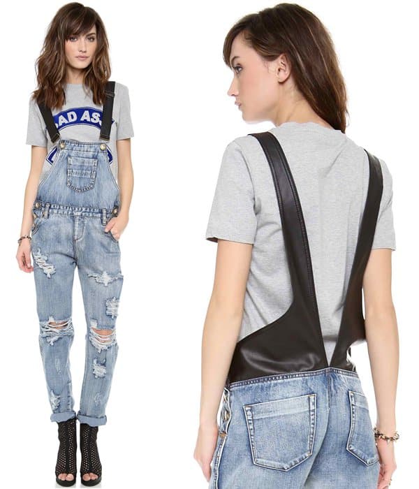 One Teaspoon Cobain Awesome Overalls