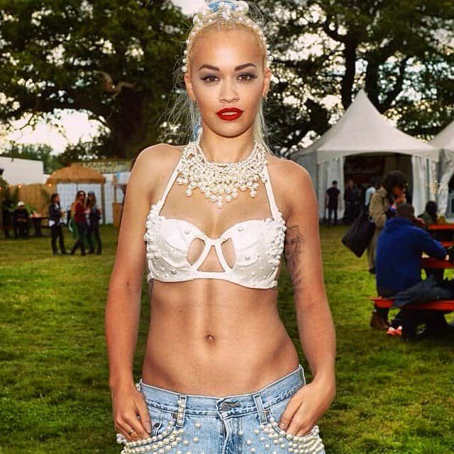 Rita Ora's Instagram photo of her outfit before taking the stage at the 2014 V Festival -- posted on August 18, 2014