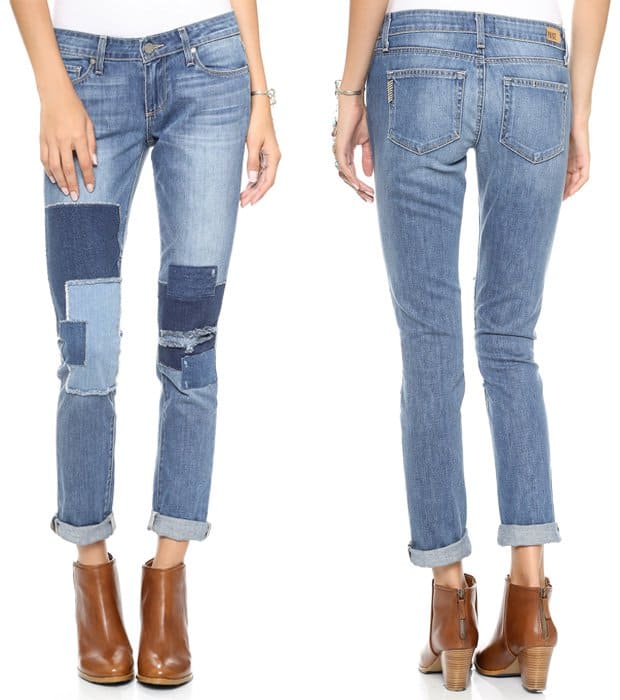 Paige Denim Jimmy Jimmy Skinny Jeans with Patches