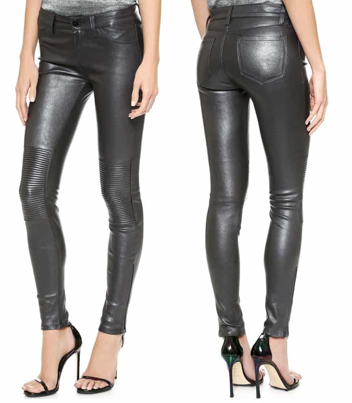 J Brand Nicola Leather Moto Pants