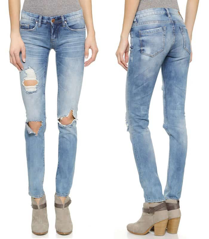 Blank Denim Distressed Skinny Jeans