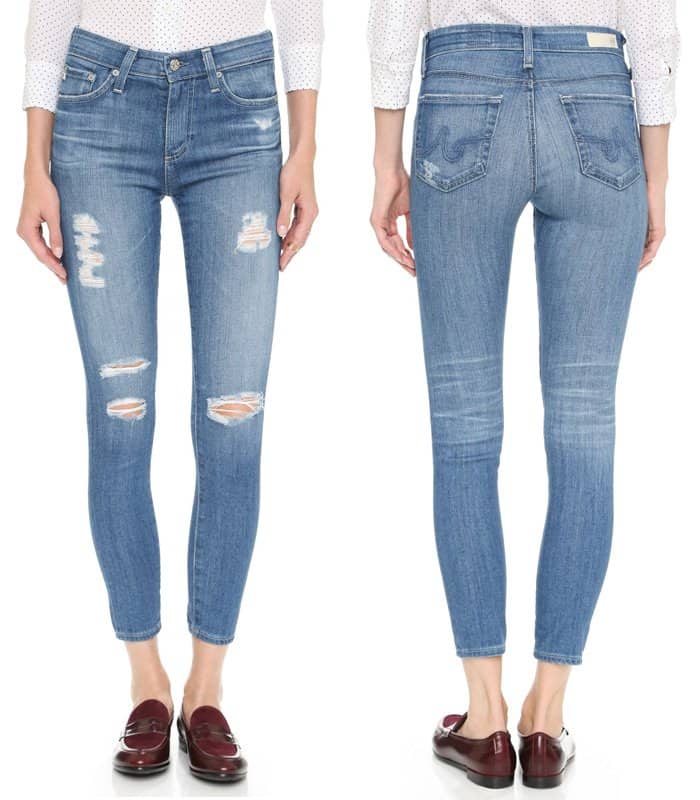AG Farrah High Rise Crop Skinny Jeans