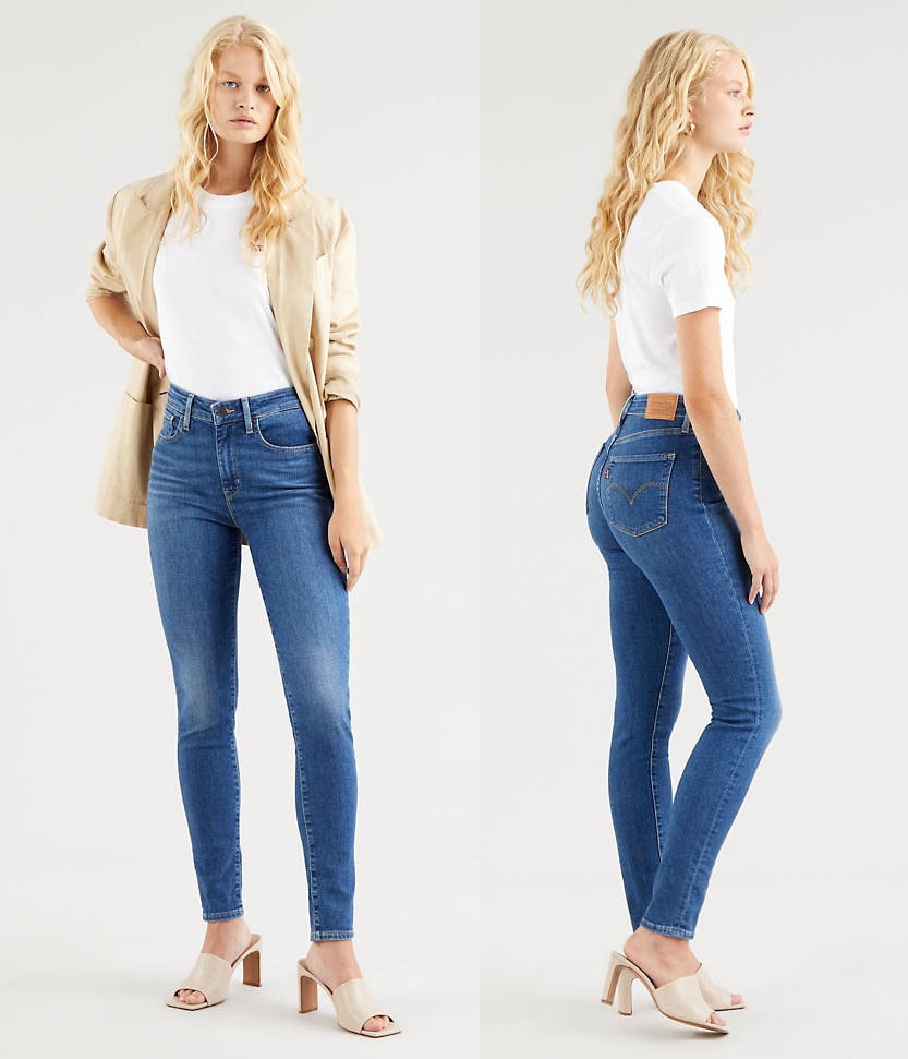 A classic favorite, the Levi's 721 style features a form-flattering silhouette with a figure-hugging 10-inch rise