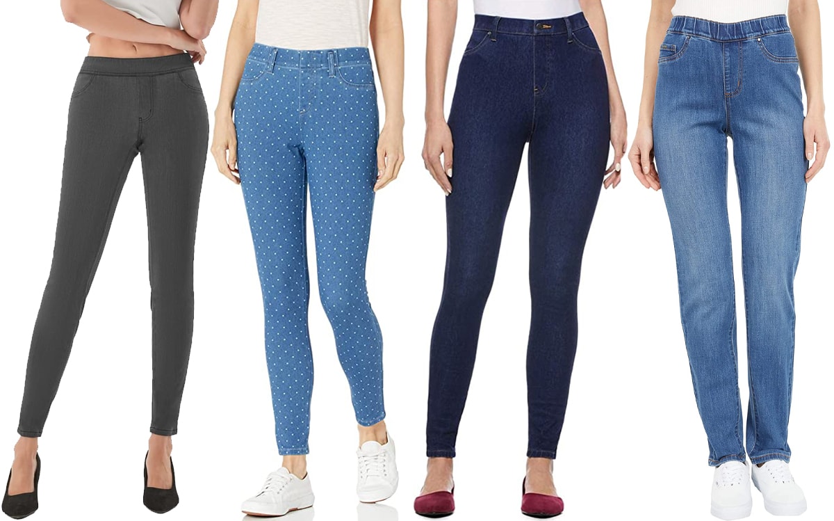 Jegging is a hybrid between jeans and leggings, suitable for those who want both comfort and style