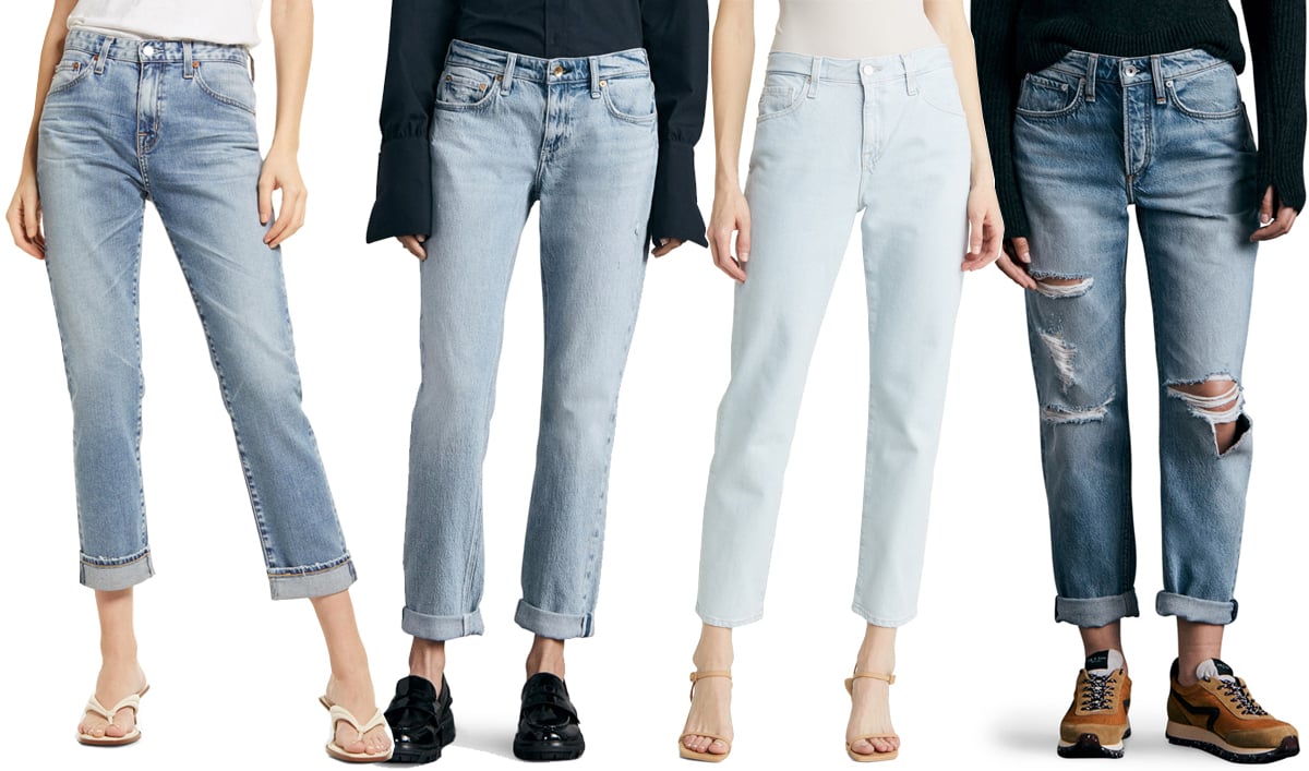 Boyfriend jeans are comfortable and stylish with loose-fitting legs and cropped hem