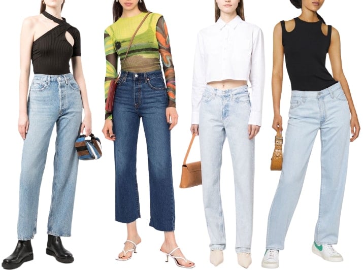 Comfortable and flattering, straight-leg jeans never go out of style and can be paired with any type of shoes in your closet